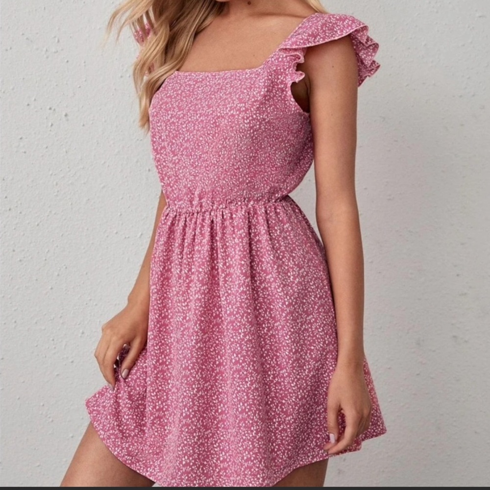 Ditsy Floral Sundress-Medium - Picture 3 of 10